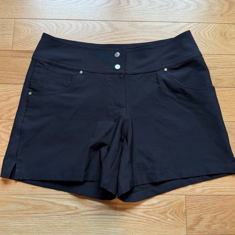 Black Women's Stretch Golf Shorts